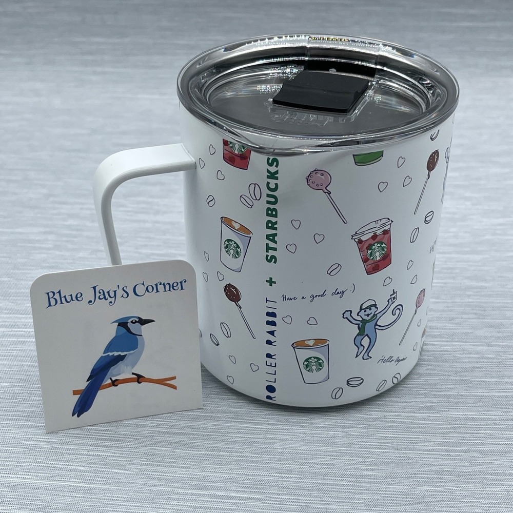Starbucks Roller Rabbit Cup Stainless Steel Lid 12oz‎ Candy Christmas 2025 MiiR